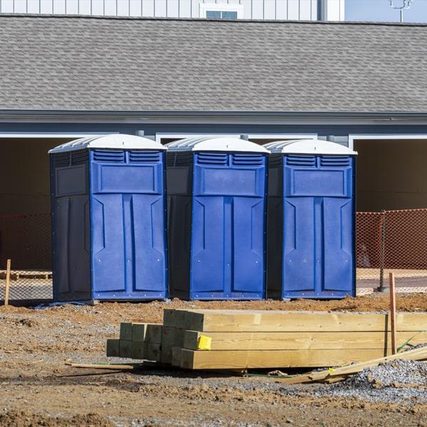 work site portable toilets services our portable restrooms on construction sites once a week, but can also provide additional servicing if needed